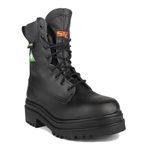 Steel toe and plate boot with removable zipper