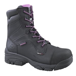 Waterproof composite toe and plate 8" boot 